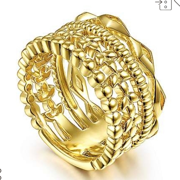 14kt yellow gold stackable band - Picture 2 of 5